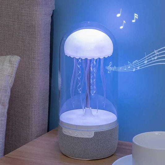 3 In 1 Creative Colorful Jellyfish Lamp Bluetooth Speaker With Lights For Home Office